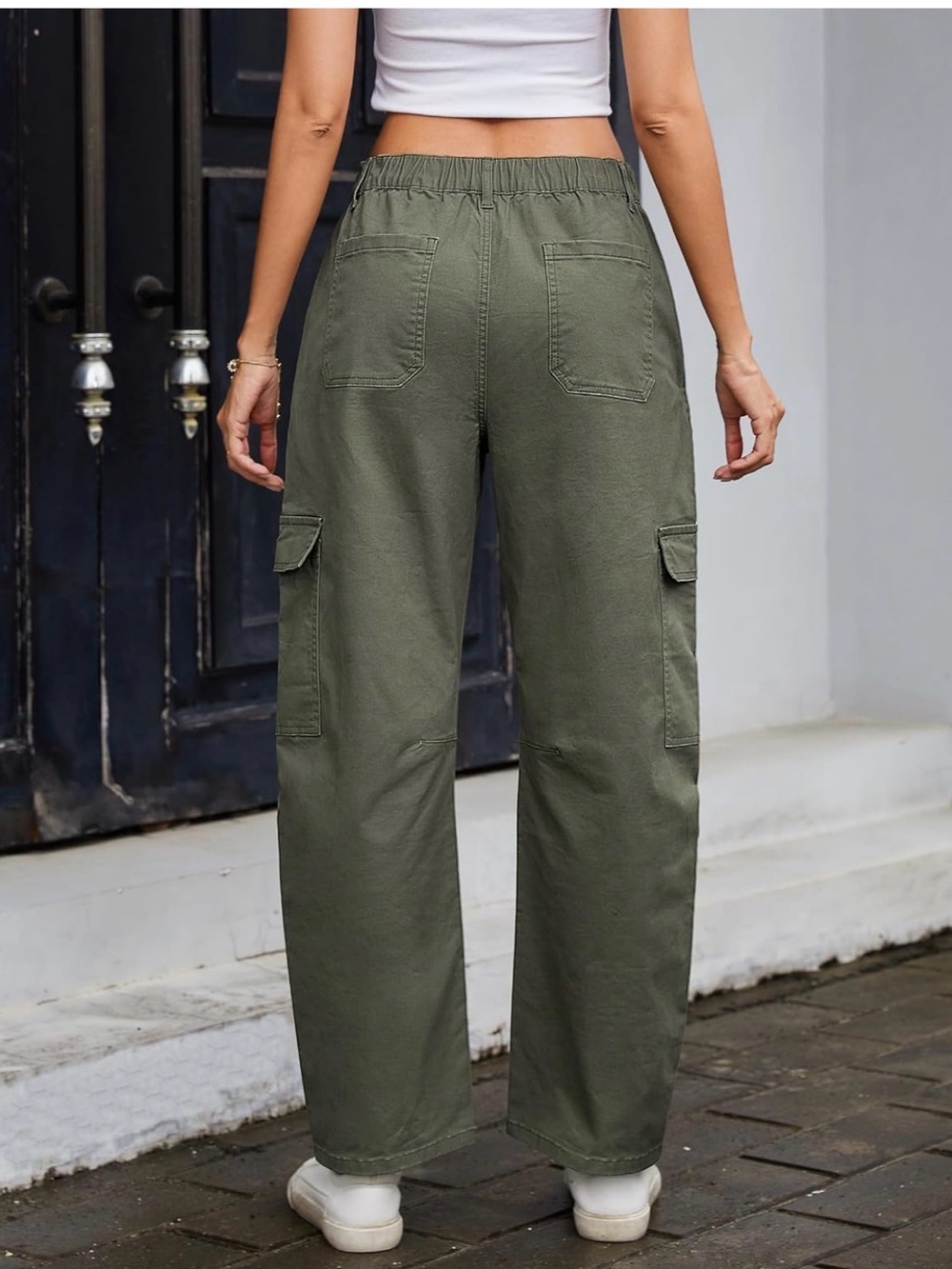 Eddoyee women’s barrel cargo pants - Picture 6 of 8